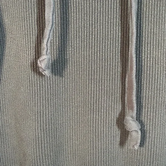 Kokun Women’s Green Knit Hoodie Medium Ribbed Pullover Sporty Athleisure - Picture 4 of 13